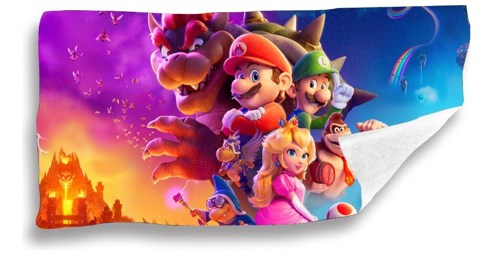 Toalla De Baño Premium Super Mario 1.47x77cm Microfibra