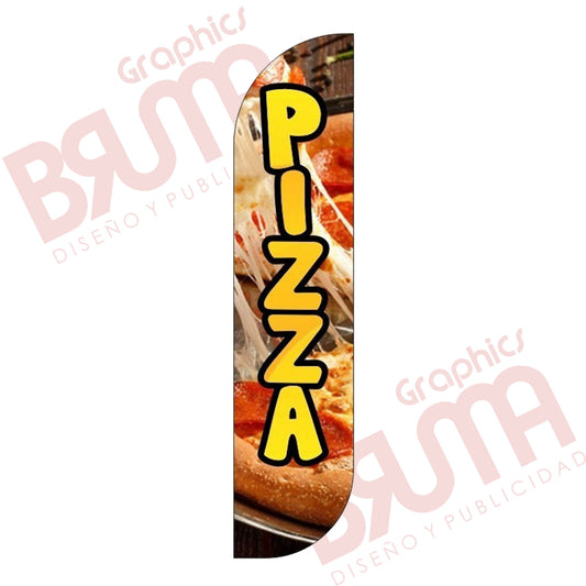 Bandera Publicitaria Pizza (solo Tela) 3.5m