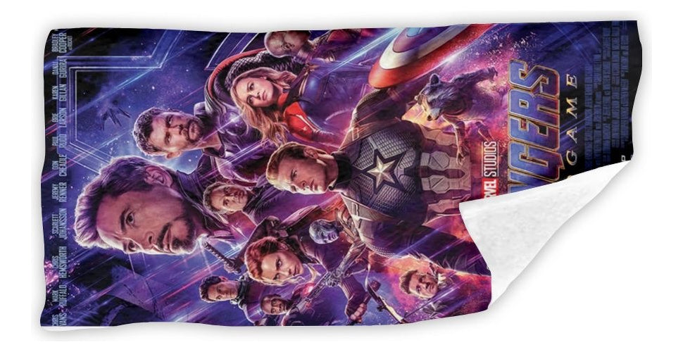 Toalla De Baño Premium Avengers 1.47x77cm Microfibra
