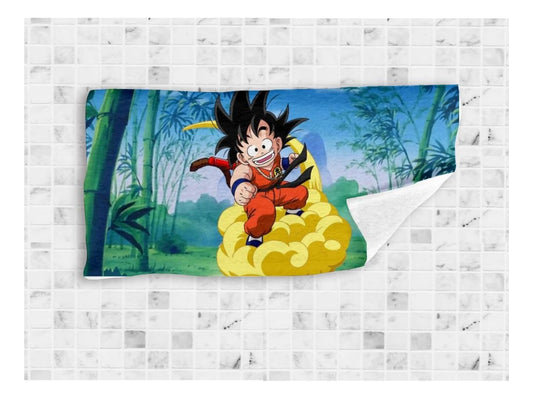 Toalla De Baño Premium Dragonball/goku 1.47x77cm Microfibra