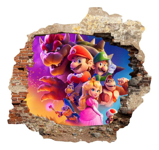 Vinilo Decorativo Super Mario La Pelicula 1.10m X .90m