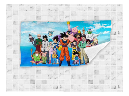 Toalla De Baño Premium Dragonball/goku 1.47x77cm Microfibra