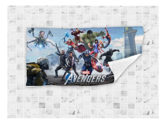 Toalla De Baño Premium Avengers 1.47x77cm Microfibra
