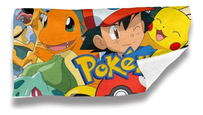 Toalla De Baño Premium Pokemon 1.47x77cm Microfibra
