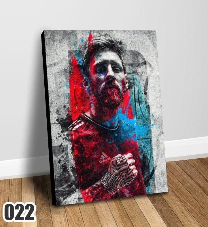 Cuadro Decorativo Impreso En Canvas Messi