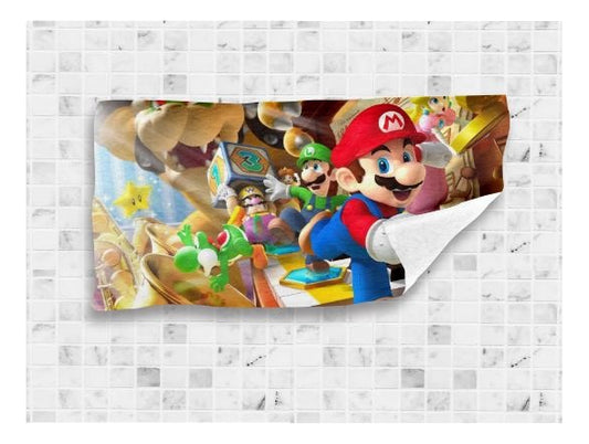 Toalla De Baño Premium Super Mario 1.47x77cm Microfibra