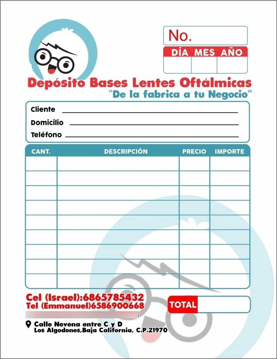 Notas De Remisión Tamaño Carta Original Y 2 Autocopiables