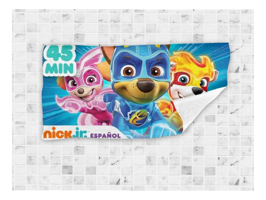 Toalla De Baño Premium Paw Patrol 1.47x77cm Microfibra