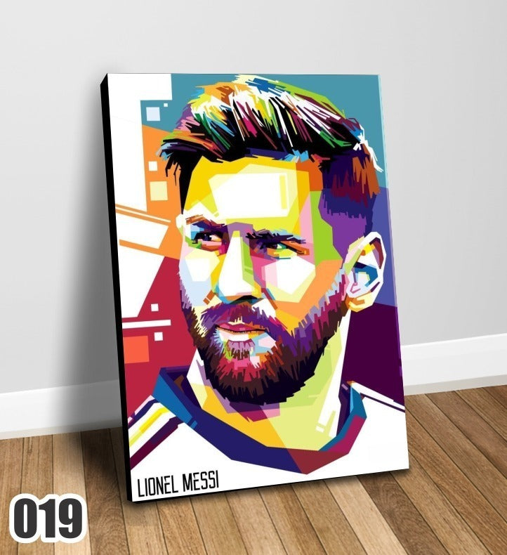 Cuadro Decorativo Impreso En Canvas Messi