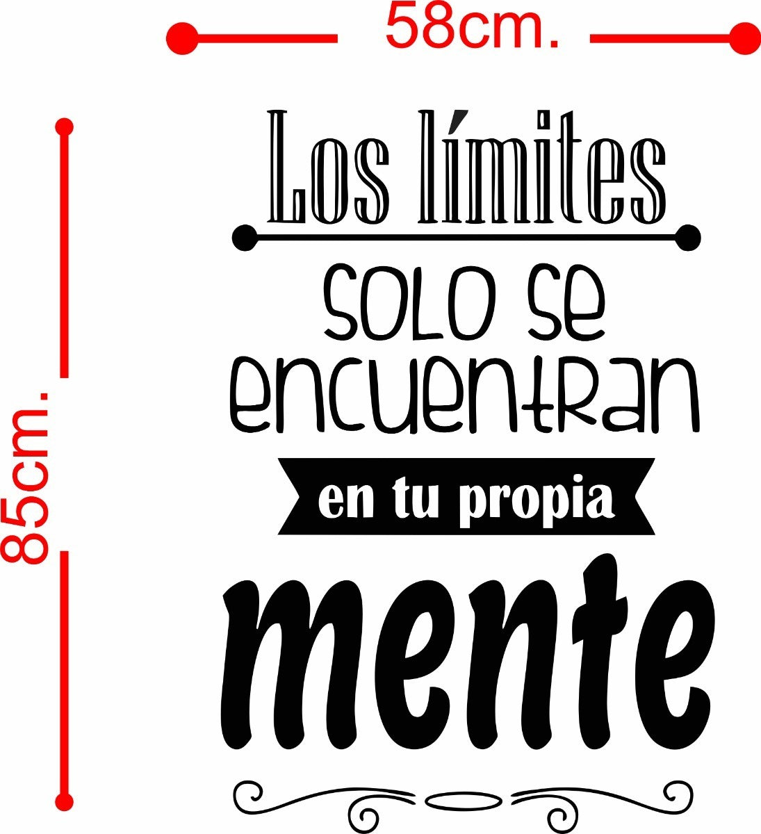 Vinil Decorativo Pared Los Límites