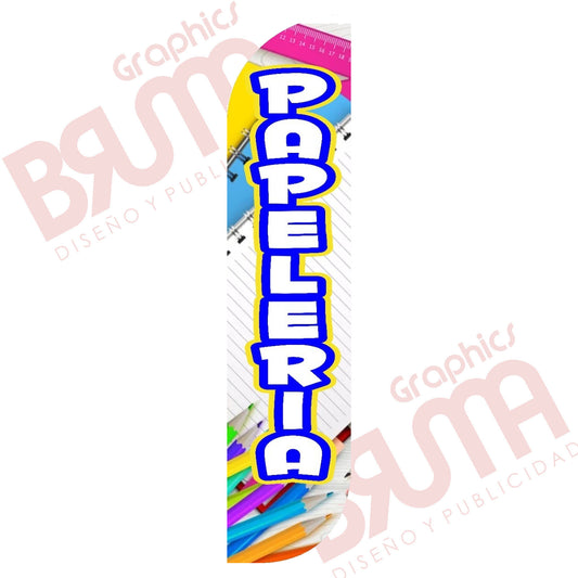 Bandera Publicitaria Papeleria (solo Tela) 3.5m