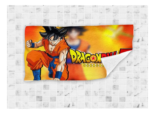Toalla De Baño Premium Dragonball/goku 1.47x77cm Microfibra
