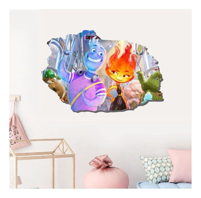 Vinilo Decorativo Elementos La Pelicula 1.10m X .90m