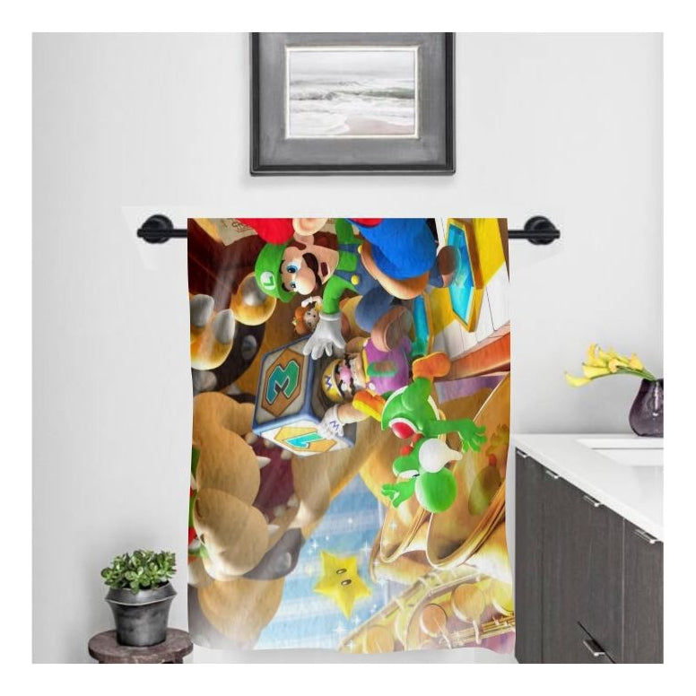 Toalla De Baño Premium Super Mario 1.47x77cm Microfibra