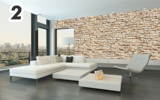 Tapiz De Piedra Laja Ladrillo Autoadherible Pared, A Elegir