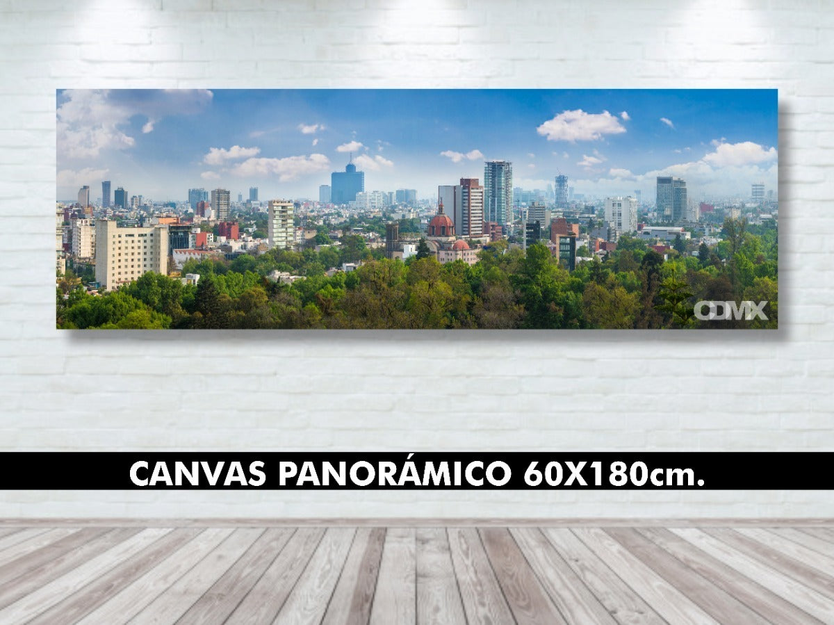 Cuadro Decorativo Canvas Cdmx Panorámico Full Hd