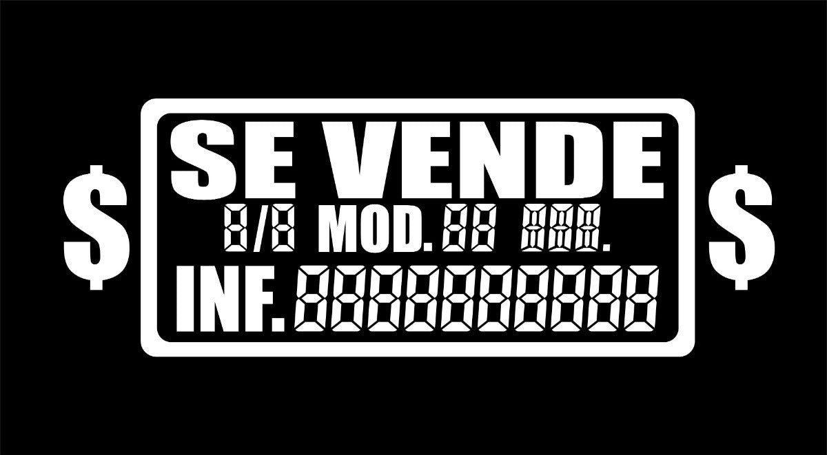 Calcomania Vini, Calca, Sticker Se Vende Para Venta De Auto