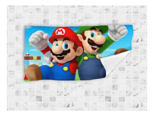 Toalla De Baño Premium Super Mario 1.47x77cm Microfibra