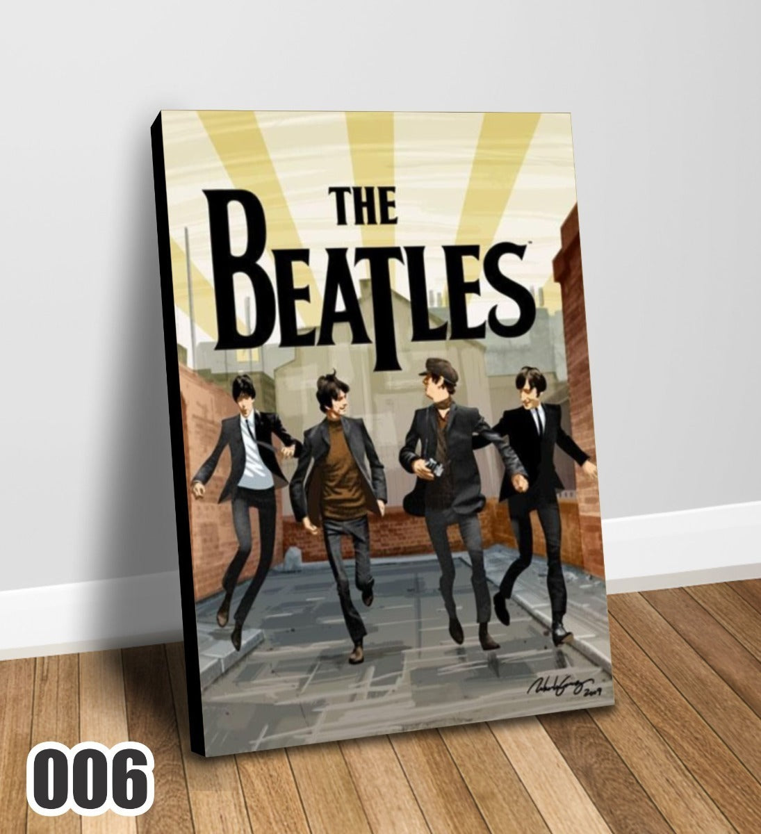 Los Beatles Cuadro Decorativo Impreso En Canvas