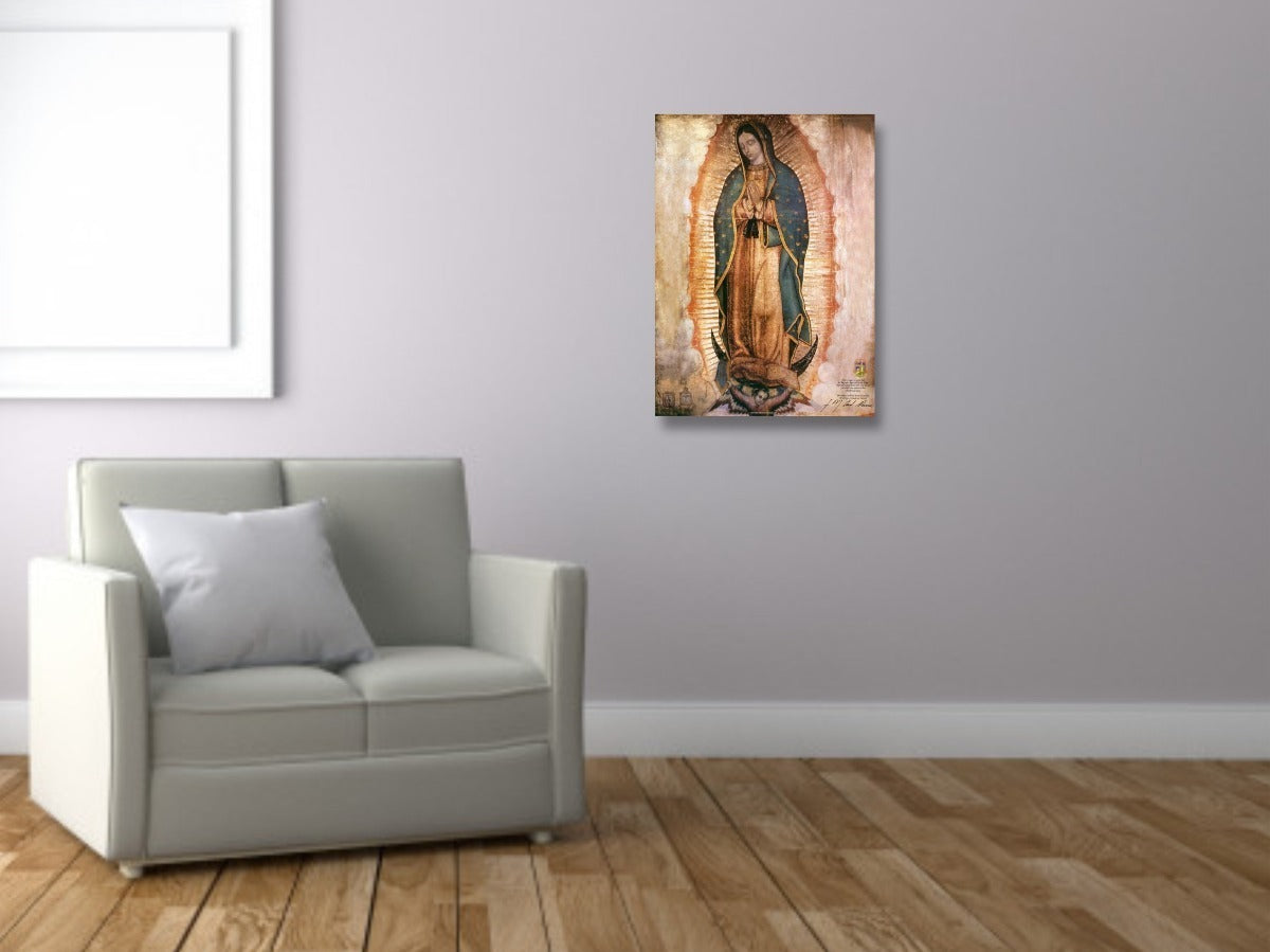 Virgen De Guadalupe Cuadro Decorativo Canvas 55x40