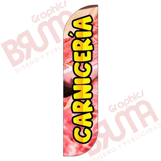 Bandera Publicitaria Carniceria (solo Tela) 3.5m