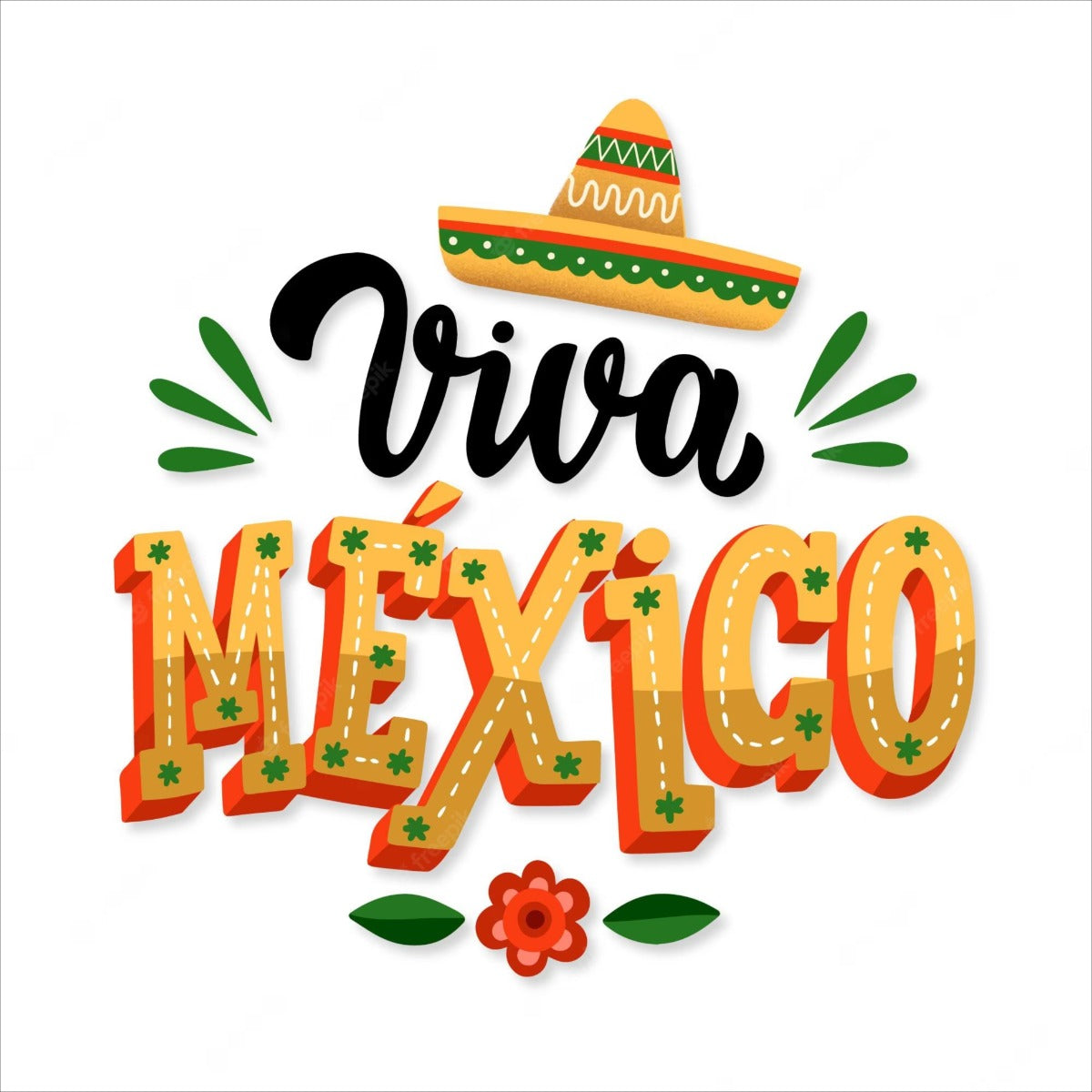 Viva México Lona Impresa Hd Independencia De México 1.5x1.5