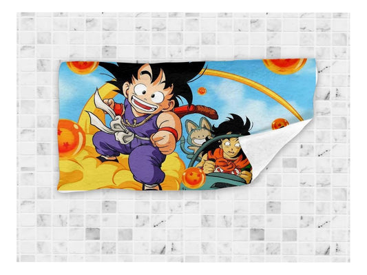 Toalla De Baño Premium Dragonball/goku 1.47x77cm Microfibra