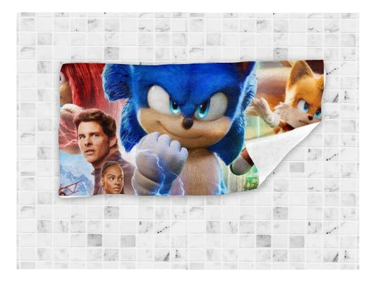 Toalla De Baño Premium Sonic 1.47x77cm Microfibra