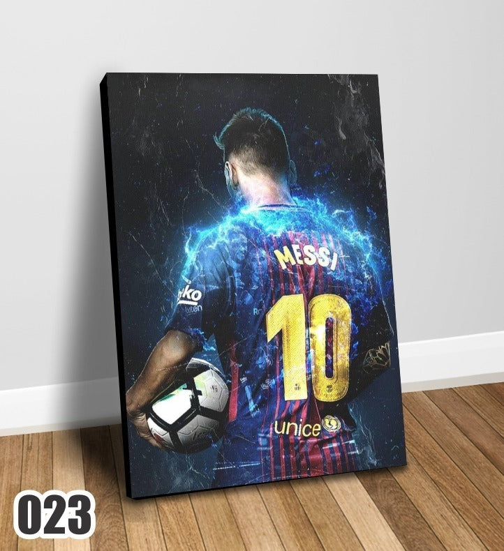 Cuadro Decorativo Impreso En Canvas Messi