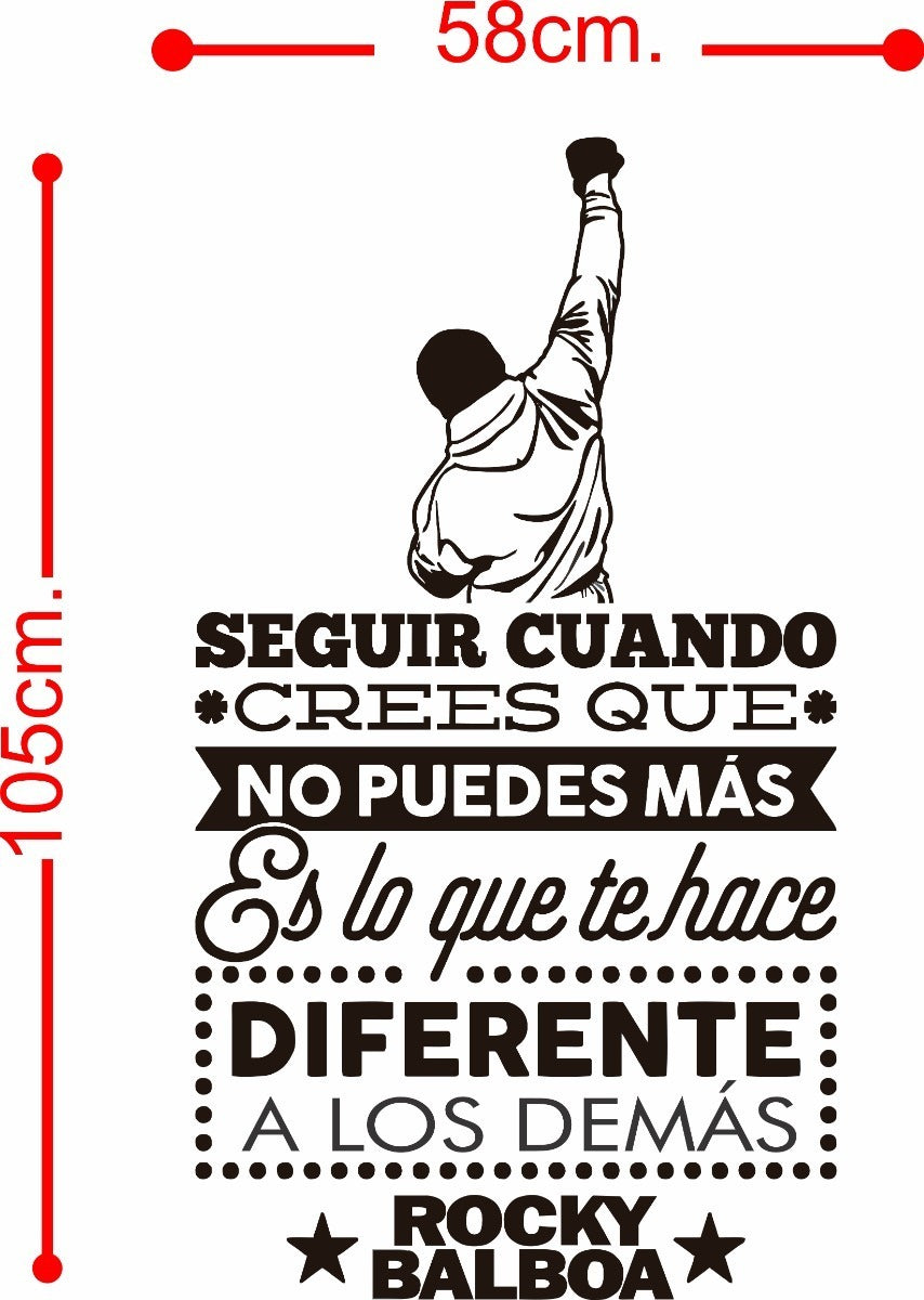 Vinil Decorativo Pared Rocky Balboa