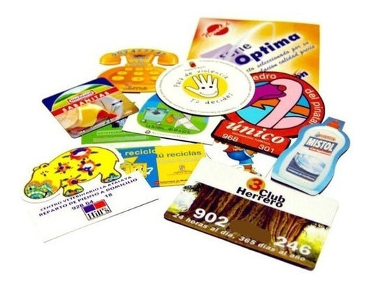 Imanes Publicitarios 100 Piezas Con Forma A Todo Color