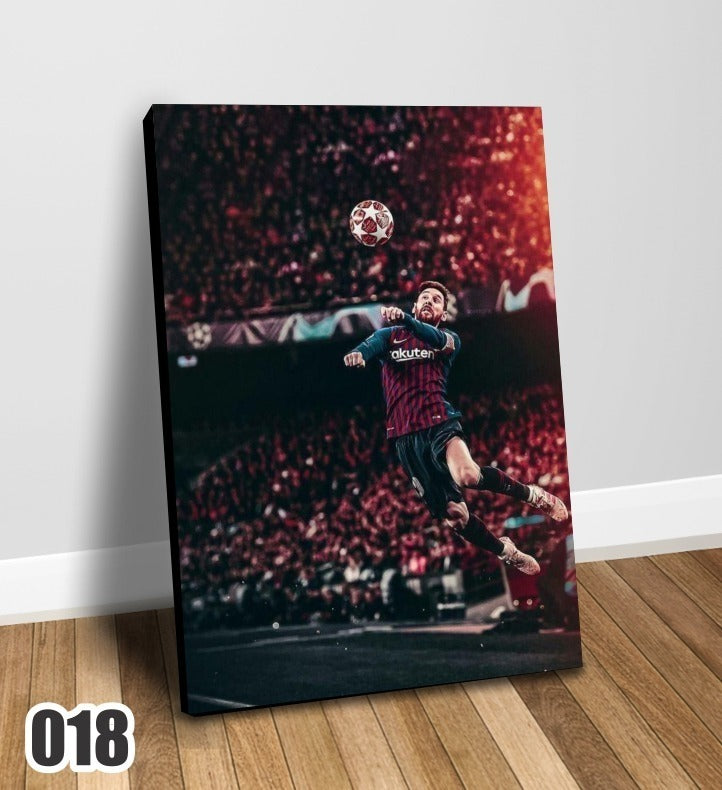 Cuadro Decorativo Impreso En Canvas Messi