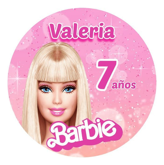 120 Stickers Barbie 7x7cm Personalizadas Suajadas