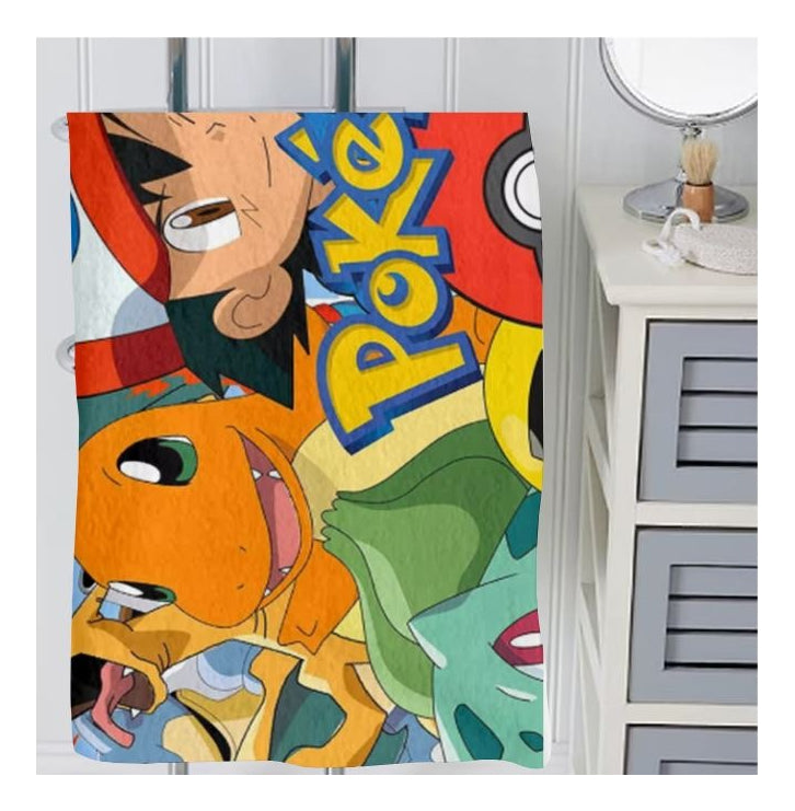 Toalla De Baño Premium Pokemon 1.47x77cm Microfibra