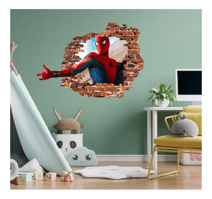 Vinilo Decorativo Spider Man Pared 1.10m X .90m