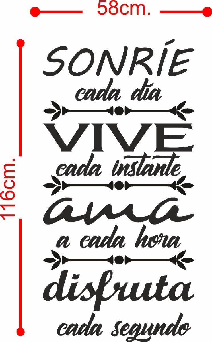 Vinil Decorativo Pared Sonríe