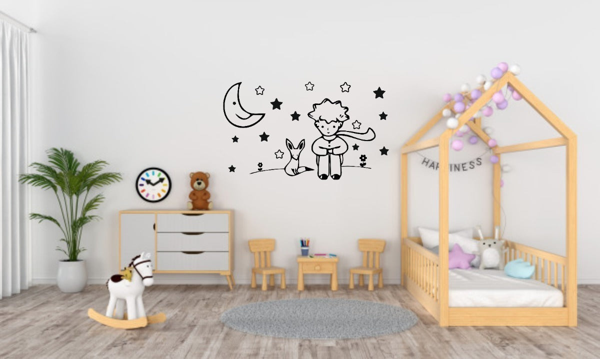 Vinil Decorativo Pared El Principito 100x58cm