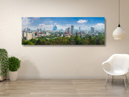 Cuadro Decorativo Canvas Cdmx Panorámico Full Hd 110x40