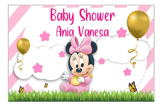 Lona Baby Shower Niña/niño 2m X 1.5m (diseño Grátis)