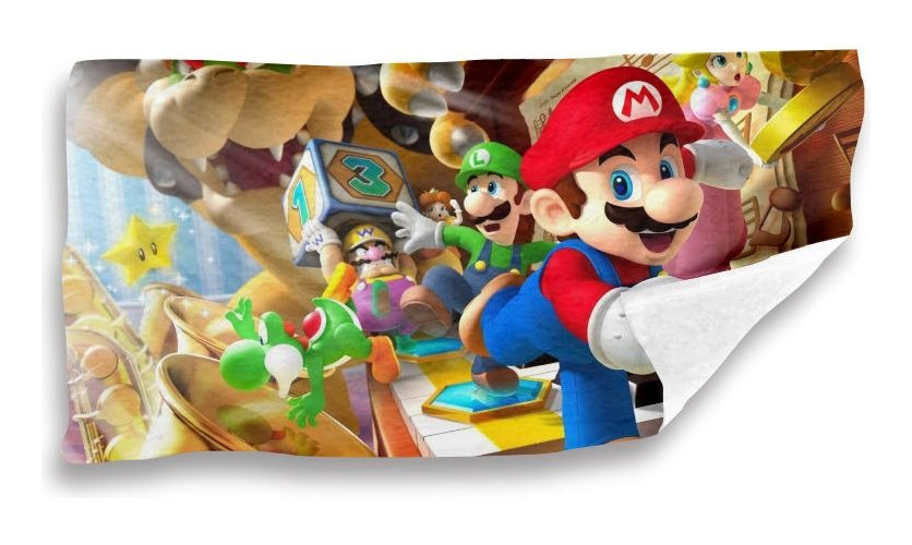 Toalla De Baño Premium Super Mario 1.47x77cm Microfibra