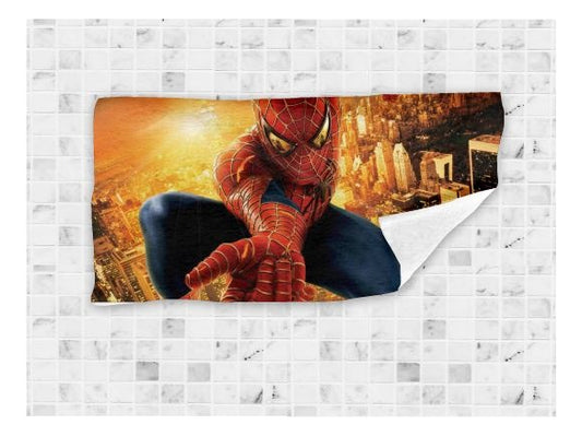 Toalla De Baño Premium Spiderman 1.47x77cm Microfibra