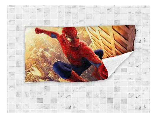 Toalla De Baño Premium Spiderman 1.47x77cm Microfibra
