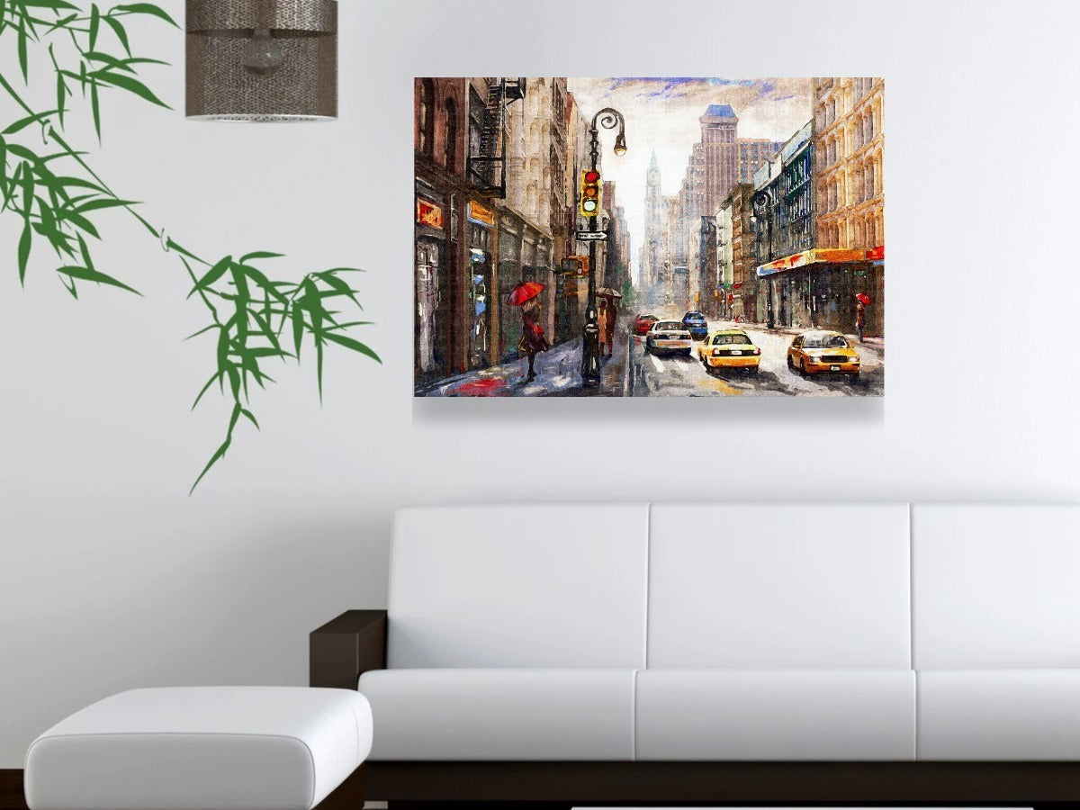 Cuadro Decorativo Tipo Óleo (new York Calle)