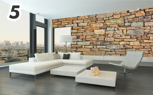 Tapiz De Piedra Laja Ladrillo Autoadherible Pared, A Elegir