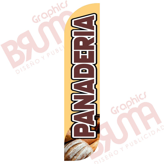 Bandera Publicitaria Panaderia (solo Tela) 3.5m