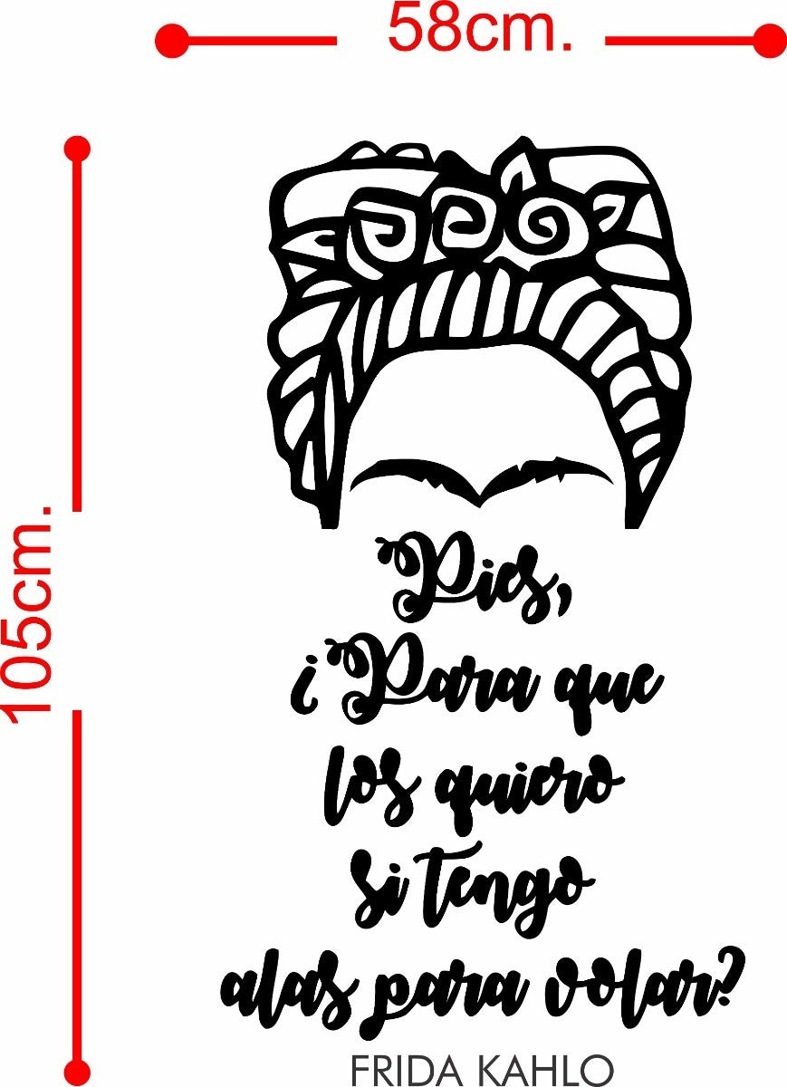 Vinil Decorativo Pared Frida