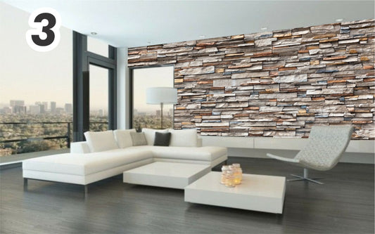 Tapiz De Piedra Laja Ladrillo Autoadherible Pared, A Elegir