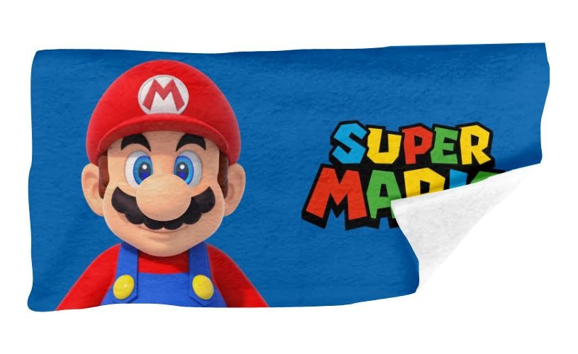 Toalla De Baño Premium Super Mario 1.47x77cm Microfibra