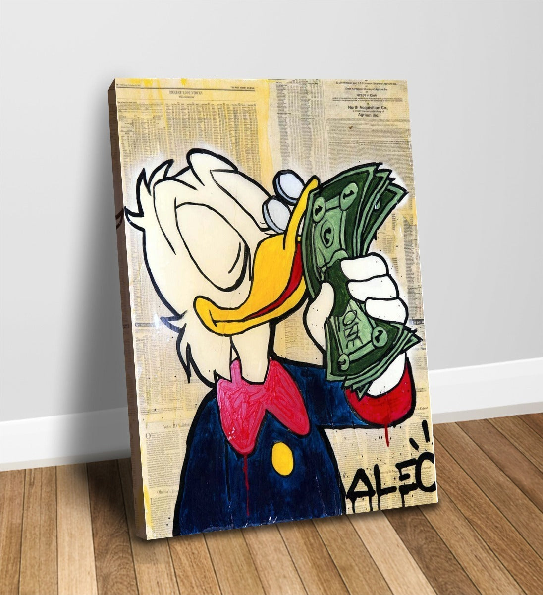Cuadros Alec Monopoly Money Arte Callejero Modernos Canvas