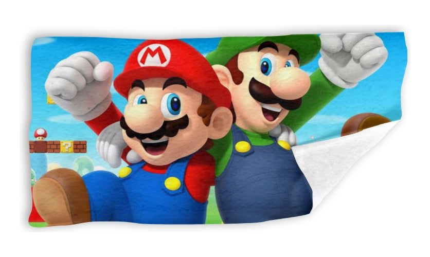 Toalla De Baño Premium Super Mario 1.47x77cm Microfibra